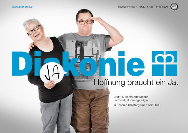 Die evangelische Diakonie startet ihre neue Advent-Kampagne unter dem Motto "Hoffnung braucht ein Ja."